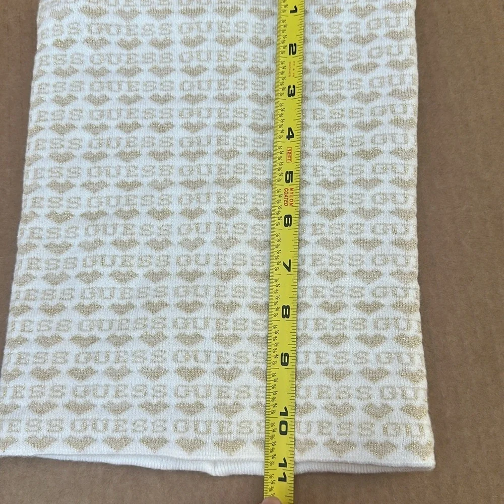 New Guess Cream and Gold Scarf